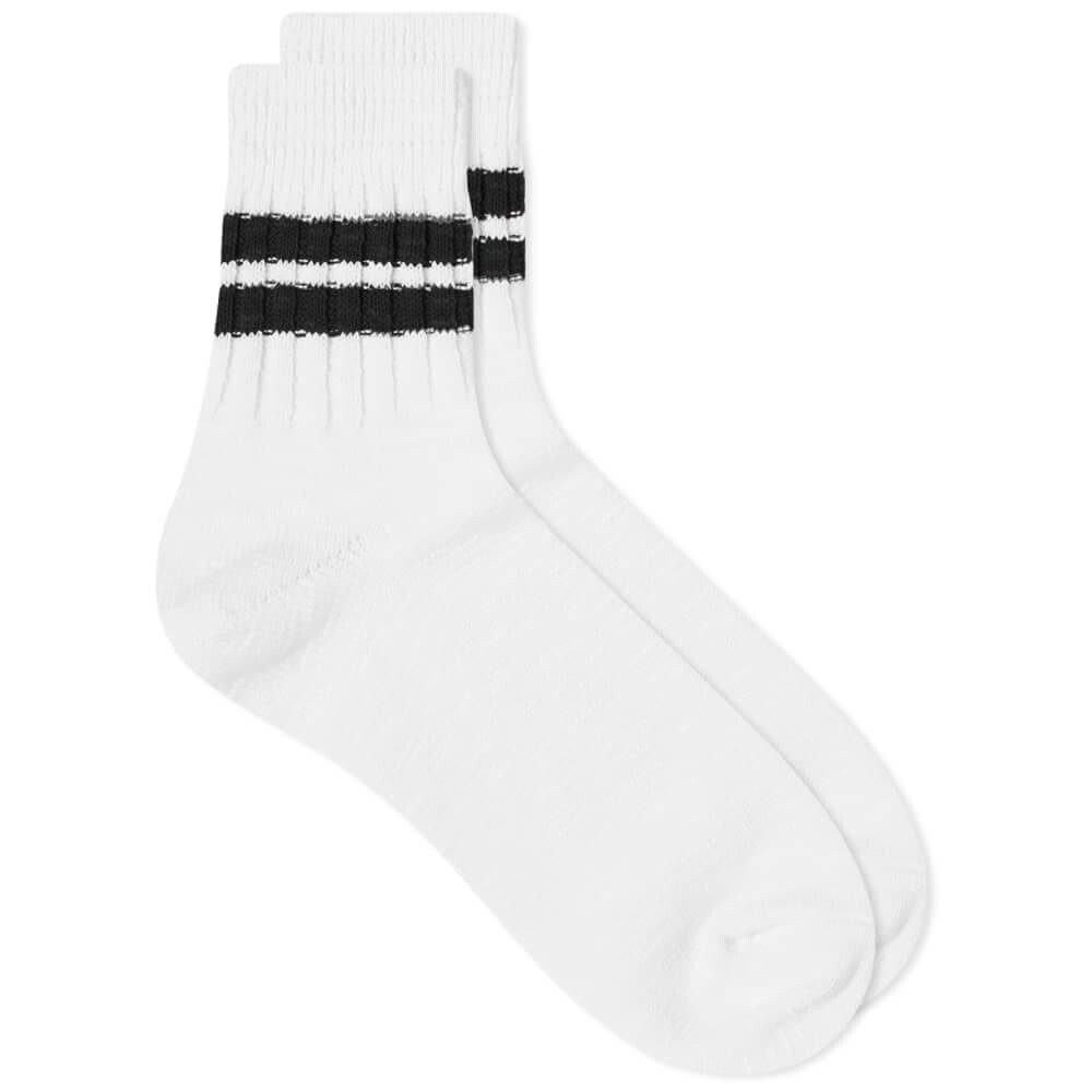 

Носки Anonymous Ism Slub Line Quarter, белый/черный
