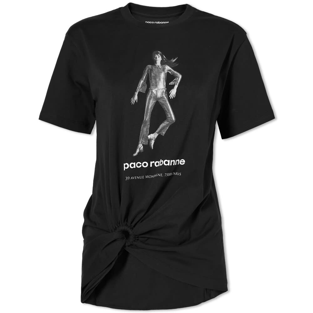 

Футболка Paco Rabanne Graphic Logo Cropped Tee