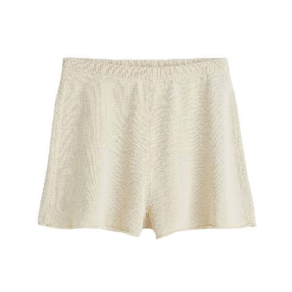 

Шорты H&M Fine-knit, светло-бежевый