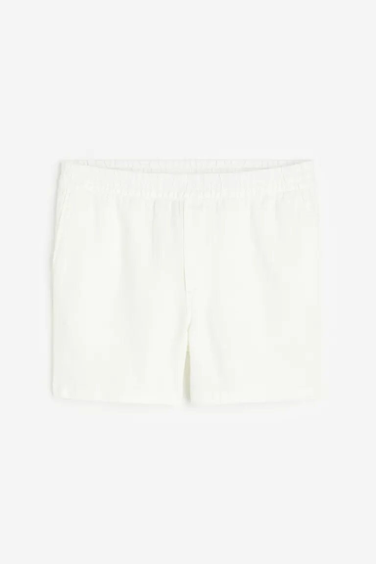 

Шорты H&M Regular Fit Linen, белый