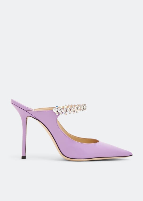 

Мюли JIMMY CHOO Bing 100 mules, фиолетовый