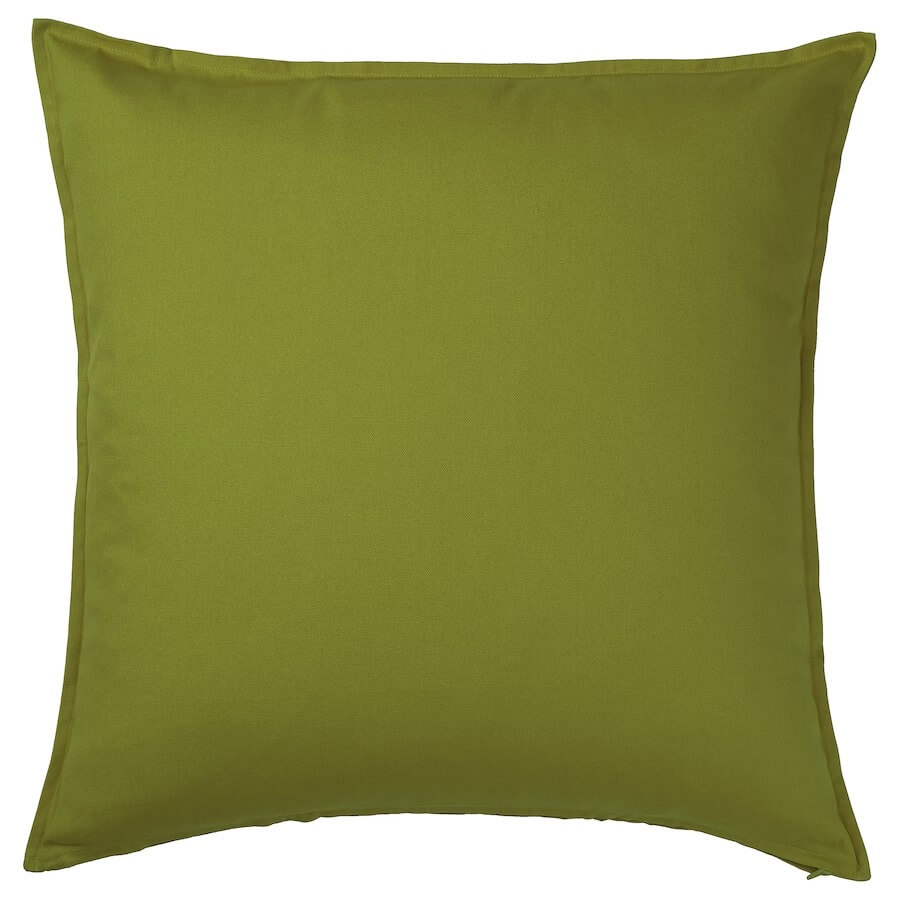 Чехол на подушку Ikea Gurli 65x65 см, темный желто-зеленый внутренняя подушка ikea inner 65x65 см белый