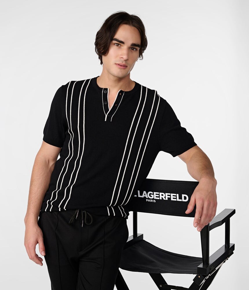 

Свитер с коротким рукавом Karl Lagerfeld, черный