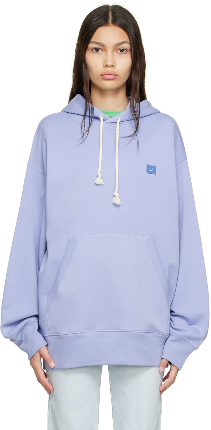 

Фиолетовый худи из органического хлопка Acne Studios