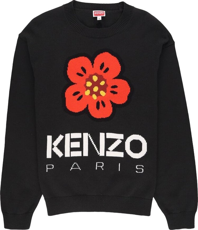 Джемпер Kenzo Boke Flower Jumper 'Black', черный - фото