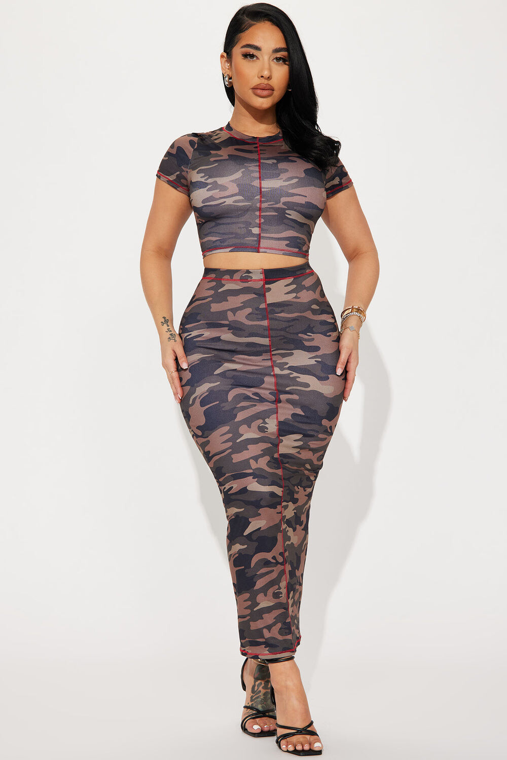 

Юбка Fashion Nova YAS1664N, камуфляж