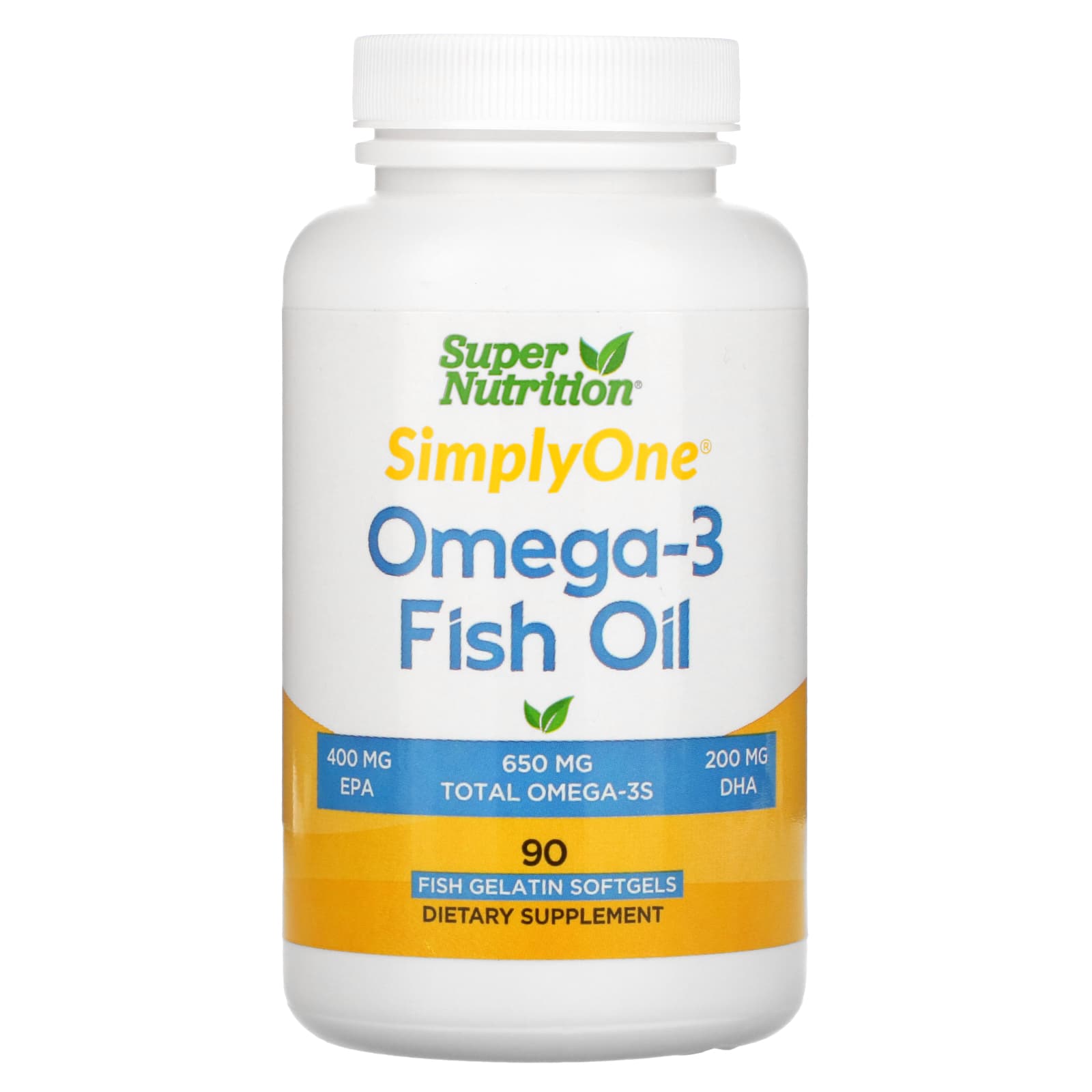 Рыбий Жир с Омега-3 Super Nutrition, 90 капсул фото