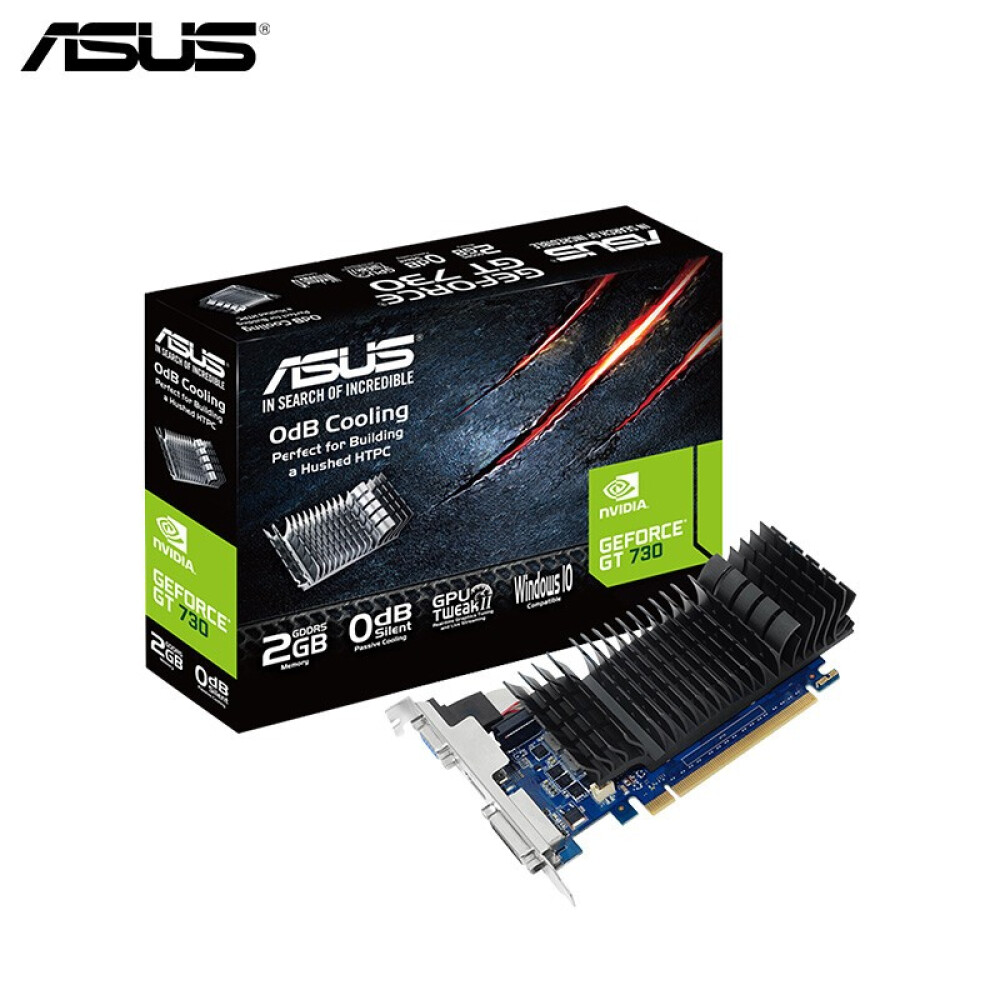 Видеокарта дискретная Asus GeForce GT 730 SL GDDR5 2GB BRK видеокарта asus geforce gt 1030 gt1030 sl 2g brk pci e 2048mb gddr5 64 bit retail 90yv0at0 m0na00