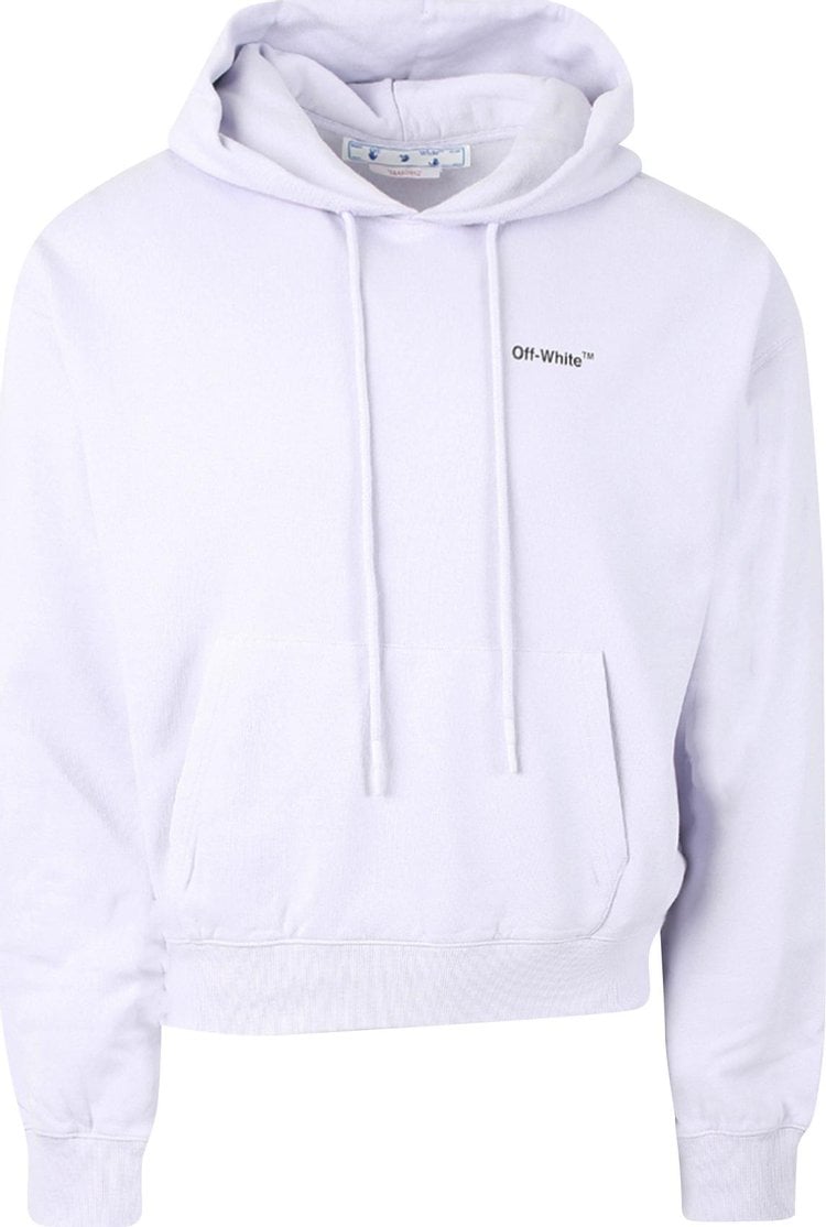 Худи Off-White Caravaggio Arrow Over Hoodie 'Dusty Lilac/Black', фиолетовый - фото