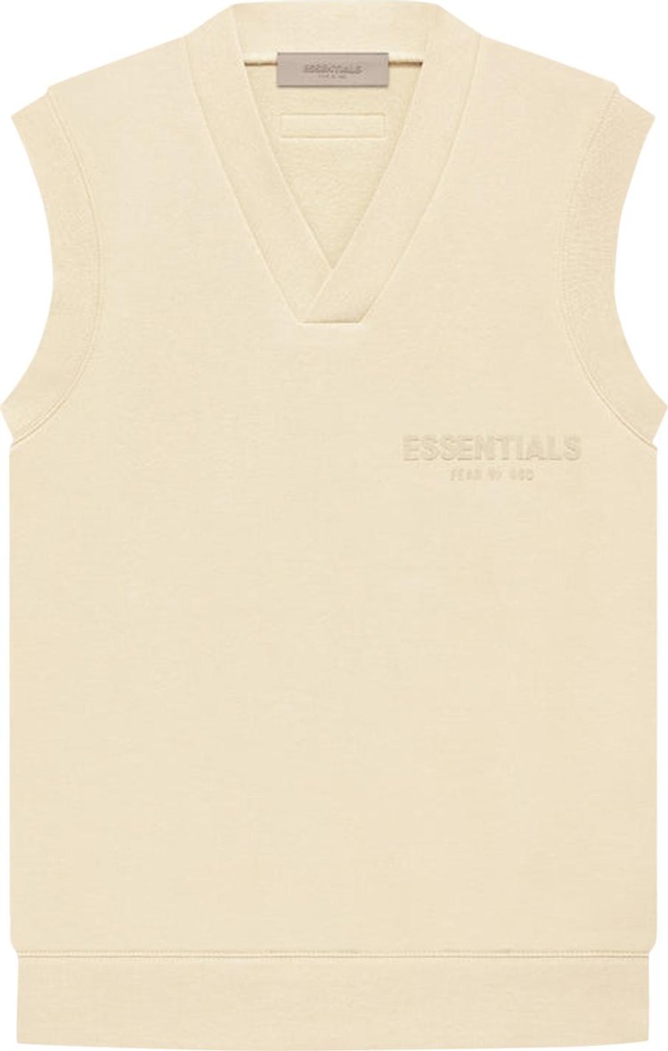 Жилет Fear of God Essentials V Neck Vest 'Egg Shell', кремовый - фото