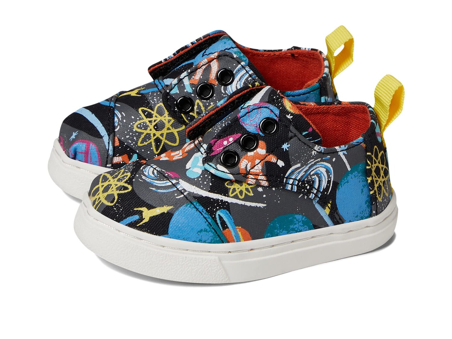 

Кроссовки TOMS Kids, Tiny Glow in The Dark Galaxy Print Cordones Cupsole