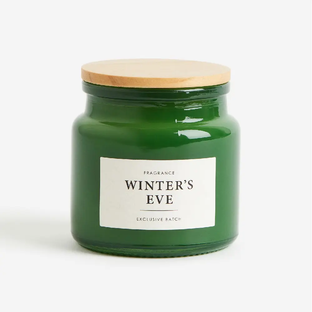 

Ароматическая свеча H&M Home Scented Candle Winter's Eve, зеленый