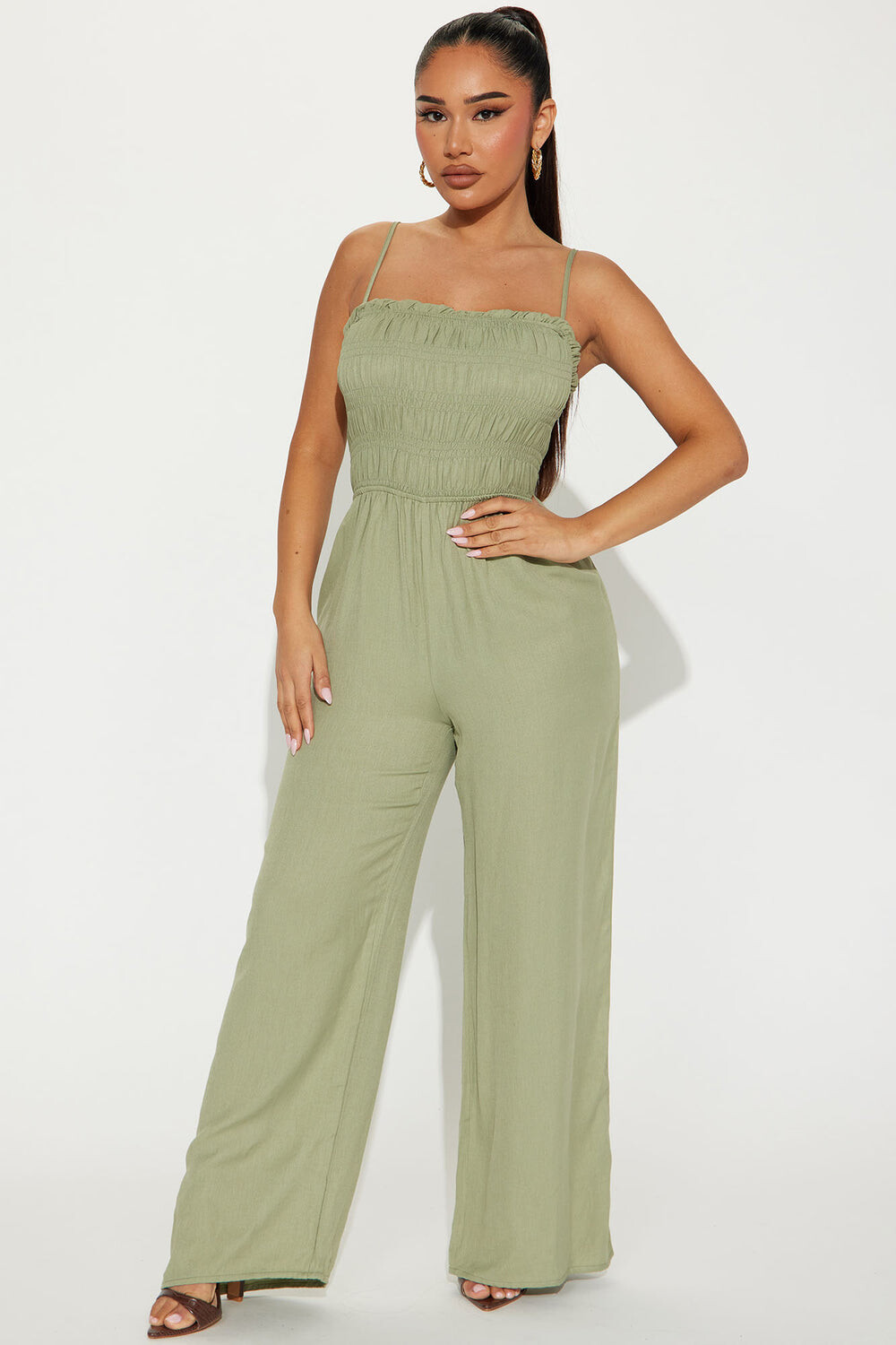 

Комбинезон Fashion Nova BP05719, оливковый