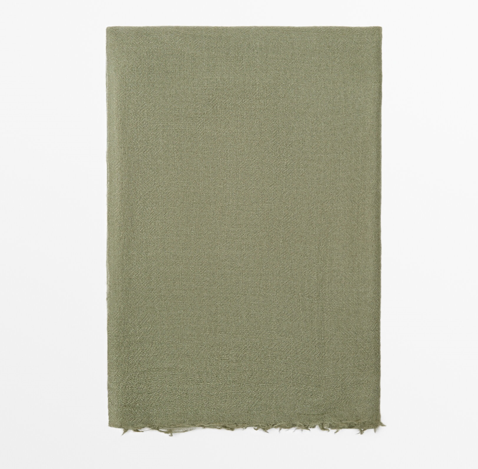 Шарф Massimo Dutti 100% Wool, зеленый