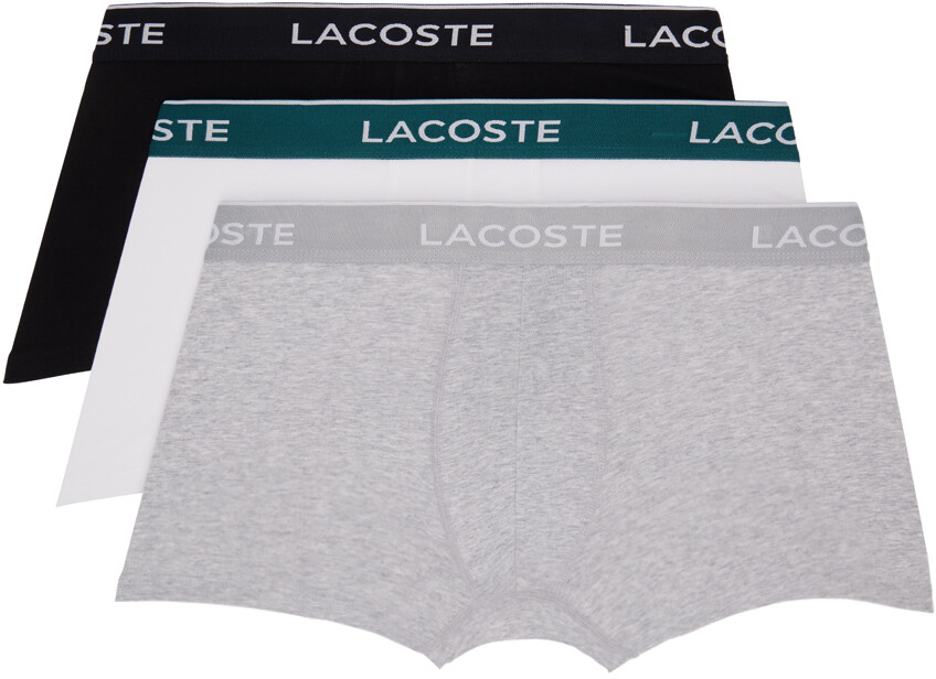 

Набор из трех разноцветных повседневных боксеров Lacoste