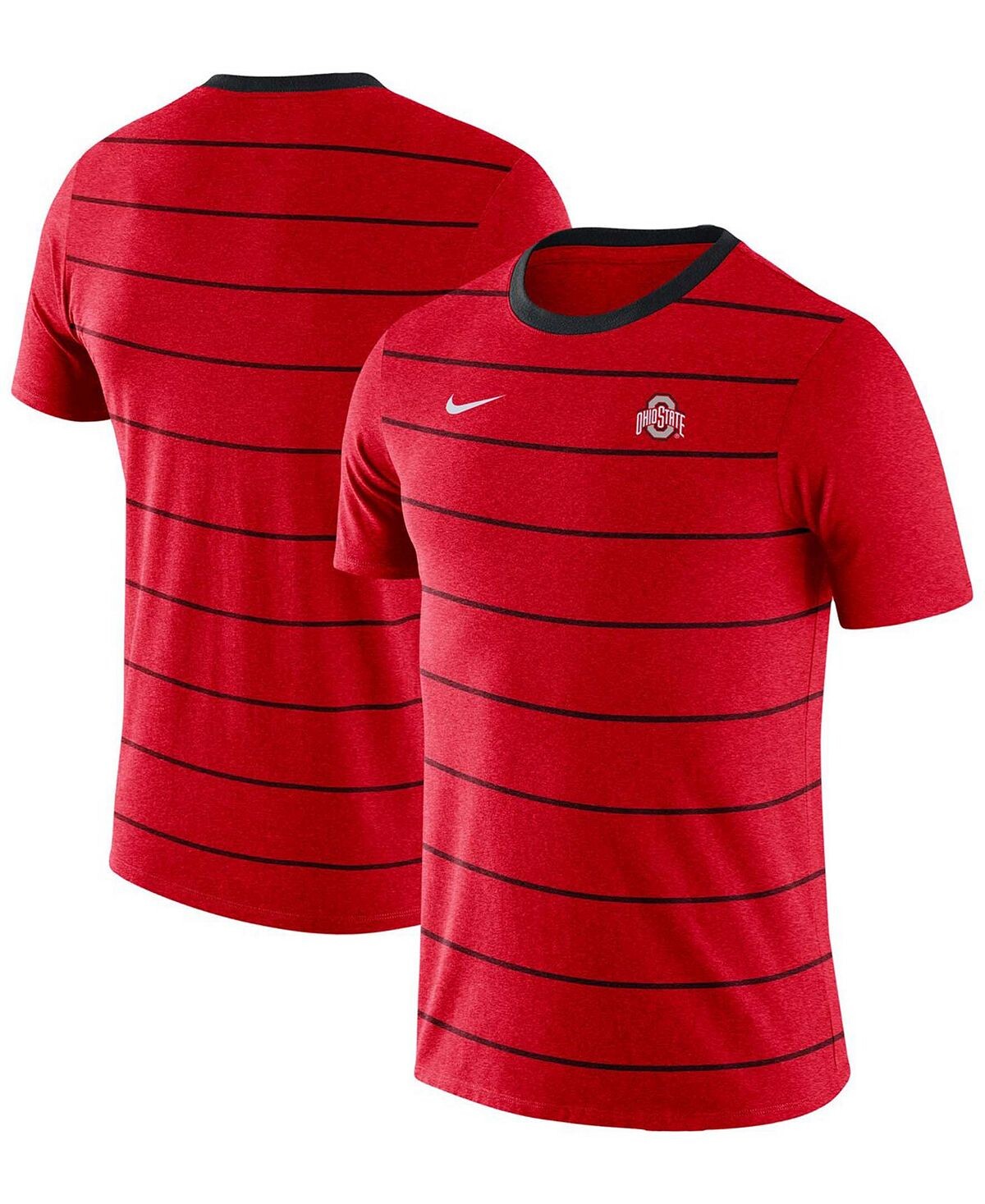 

Мужская футболка из трикотажа scarlet ohio state buckeyes inspired tri-blend Nike