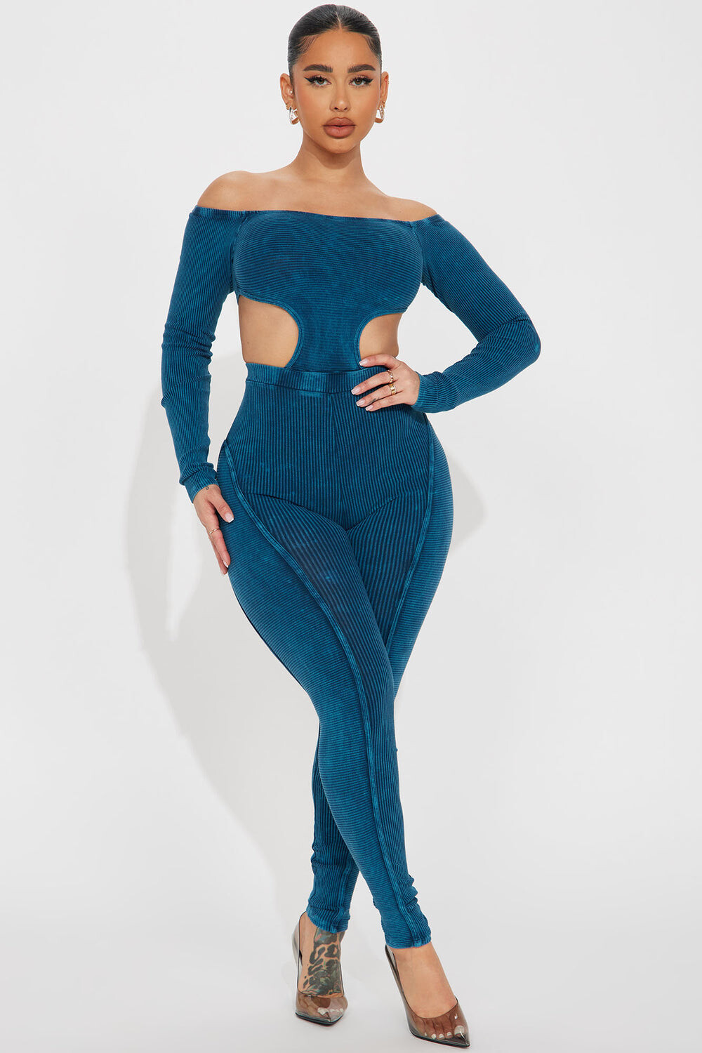 

Комбинезон Fashion Nova JP2716, бирюзовый