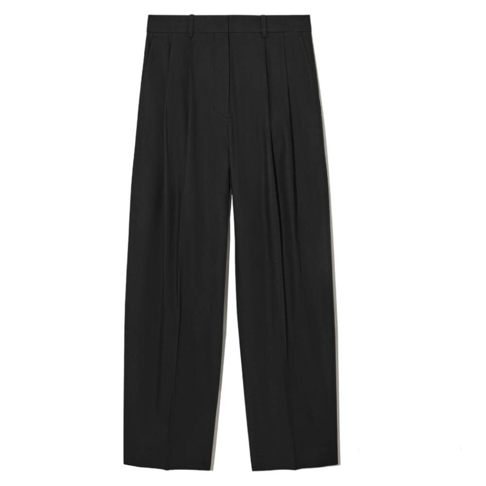 

Брюки COS Wide-Leg Tailored, черный