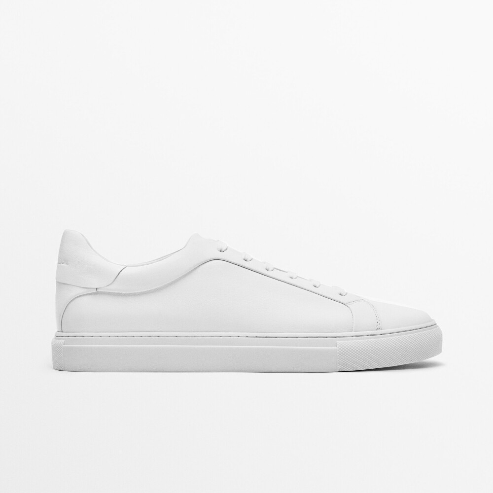

Кроссовки Massimo Dutti Leather, белый