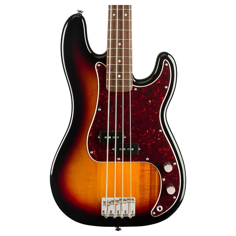 

Squier Classic Vibe '60s Precision Bass, накладка на гриф Laurel, 3 цвета Sunburst