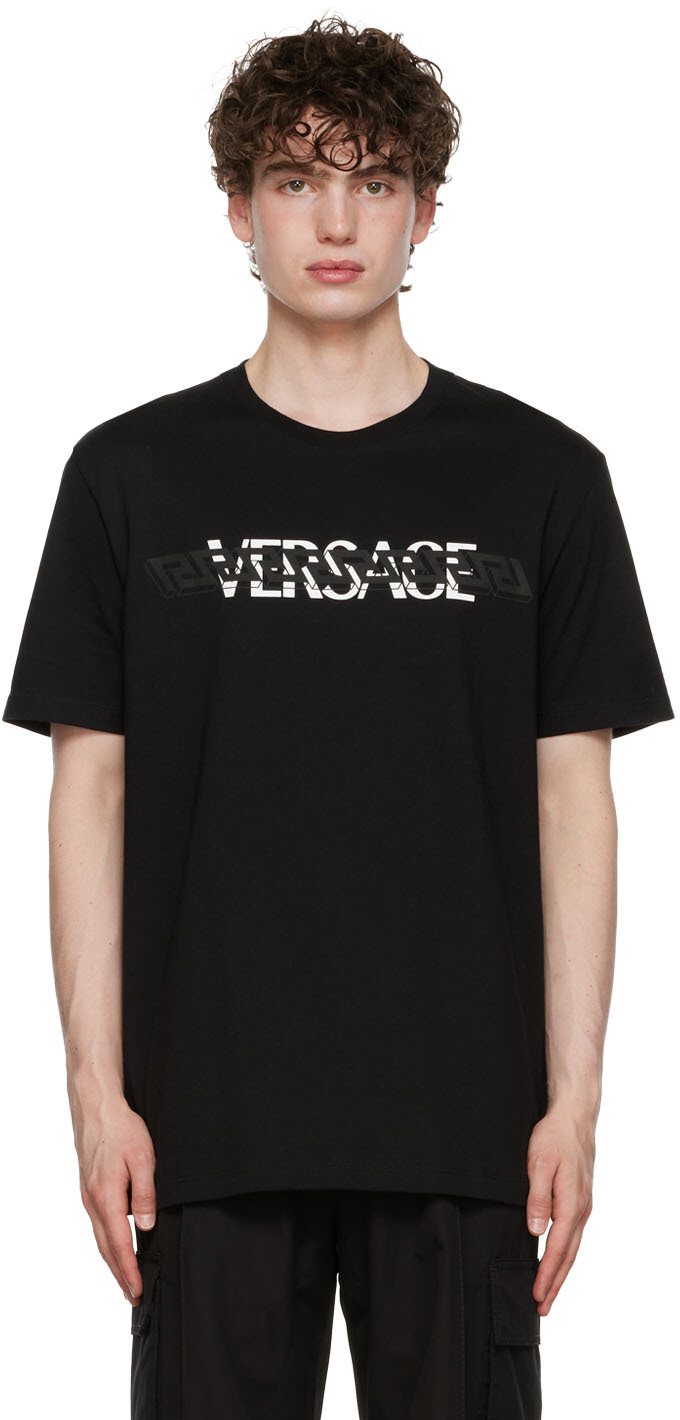 

Черная футболка Greca Versace, Черный