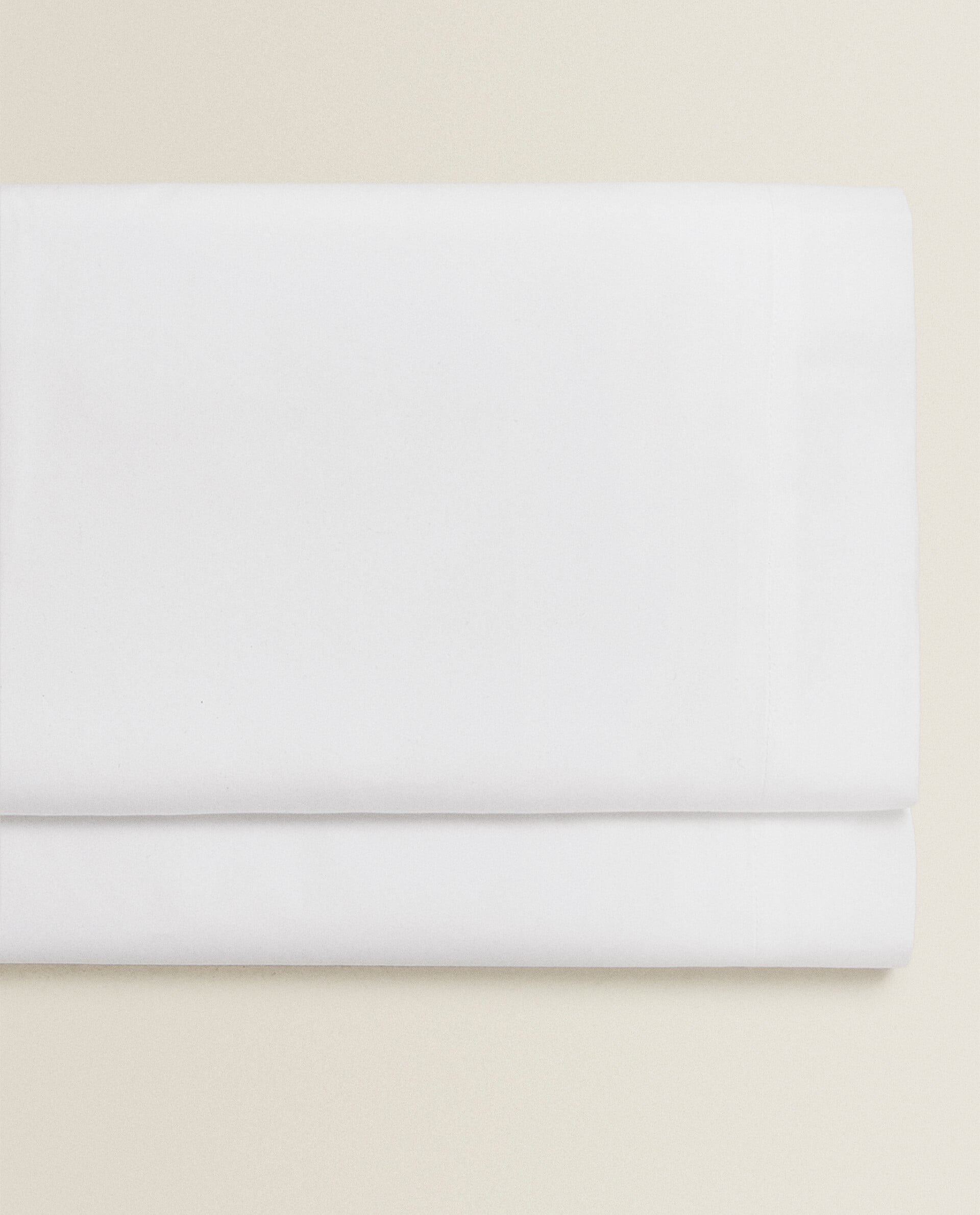 Простыня Zara Home Cotton Percale Flat, 500 нитей, белый
