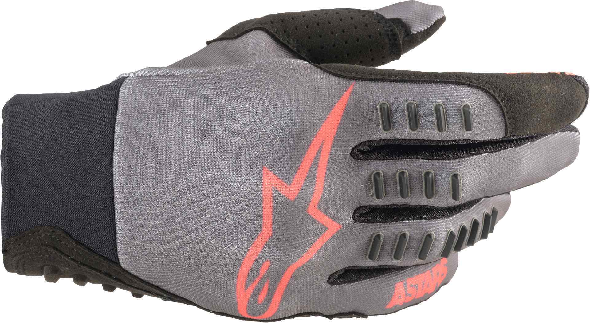 перчатки для мотокросса smx e alpinestars черно белый Перчатки для мотокросса Alpinestars SMX E, серый/красный