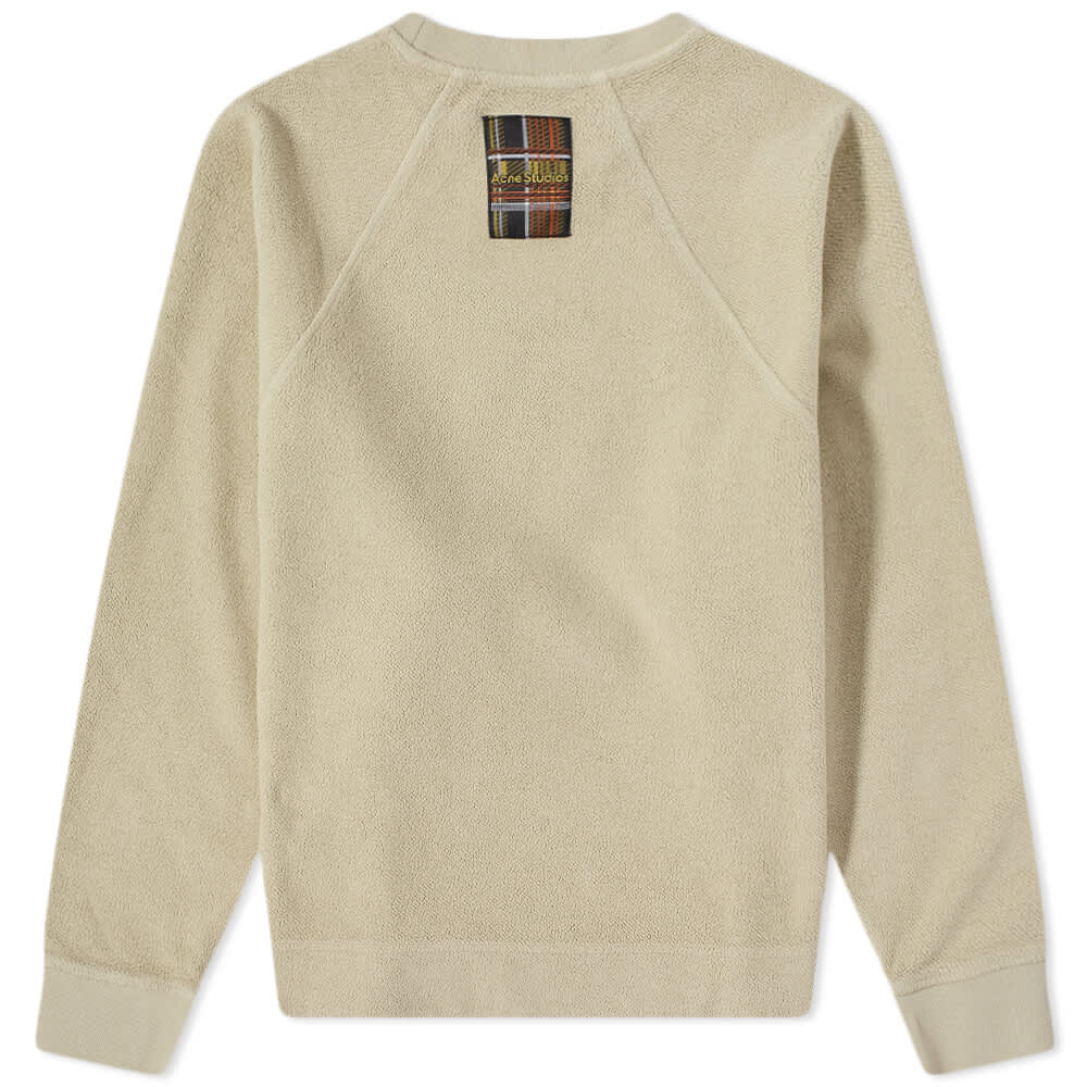 

Толстовка Acne Studios Farmy Teddy Crew Sweat, Серый