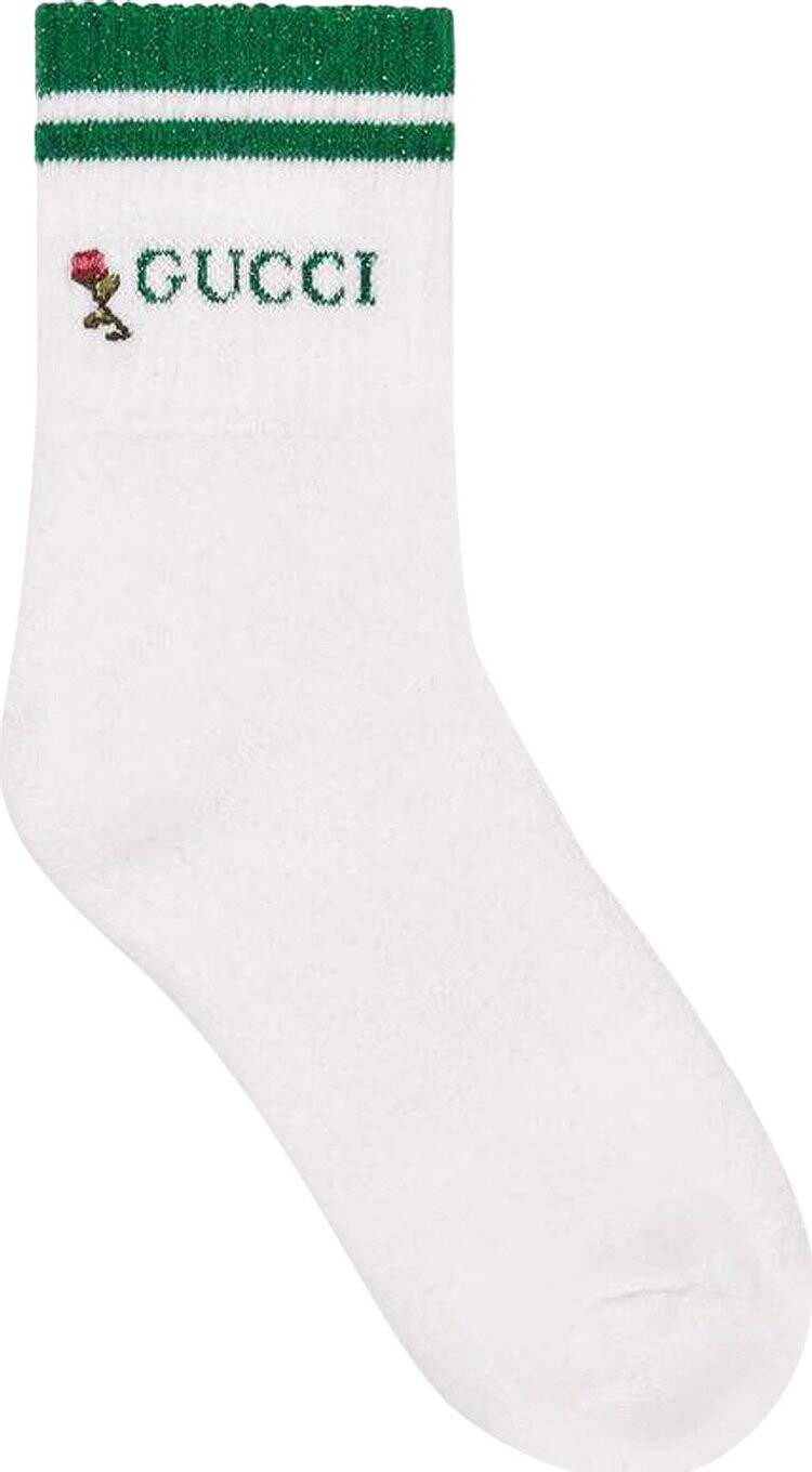 

Носки Gucci Socks With Gucci And Flower White, белый