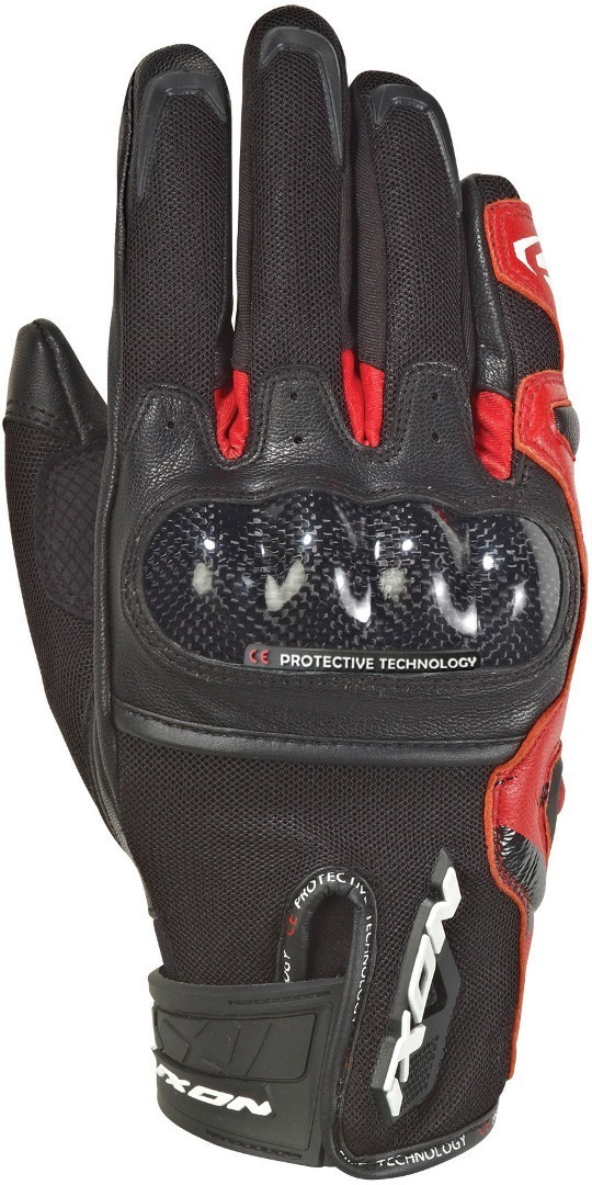 Перчатки Ixon Rs Rise Air, черно-красные красные перчатки