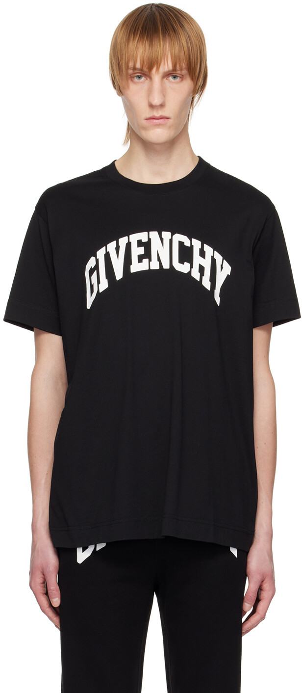 

Черная футболка колледжа Givenchy, Черный