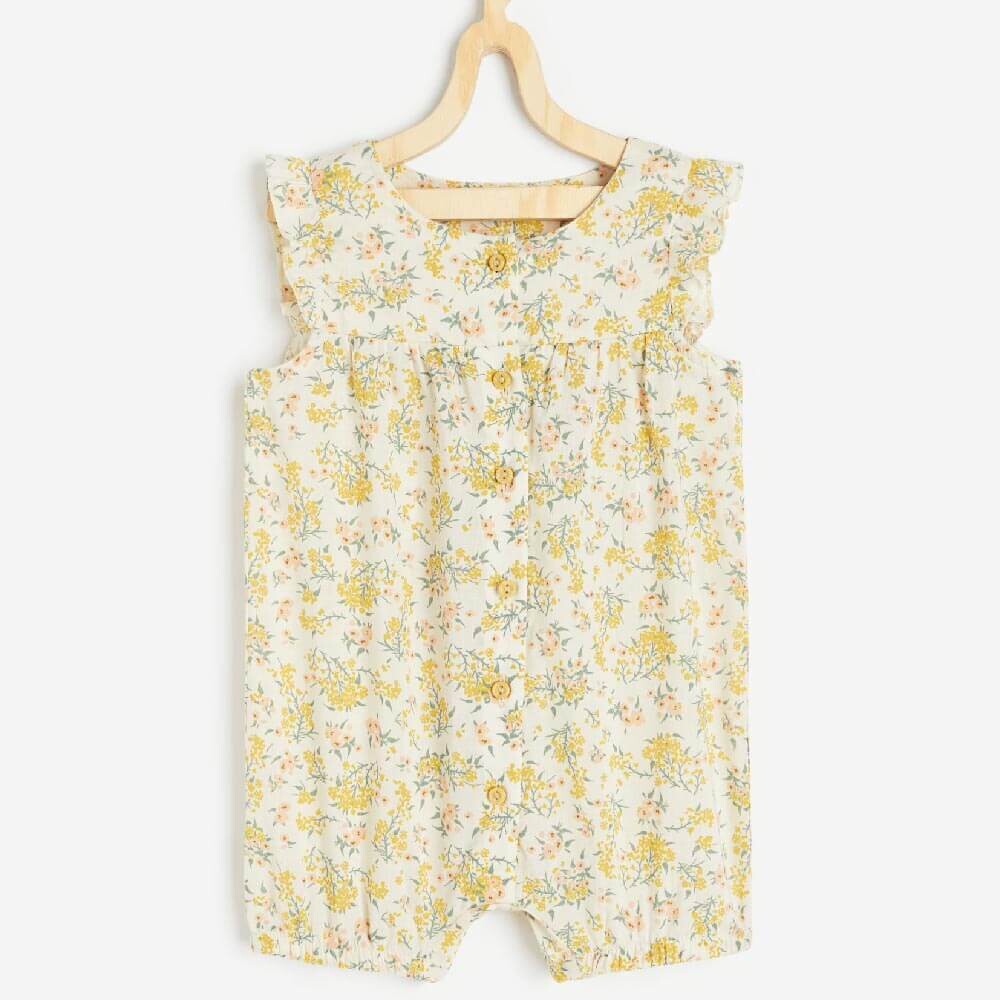 

Комбинезон H&M Cotton, кремовый/желтый