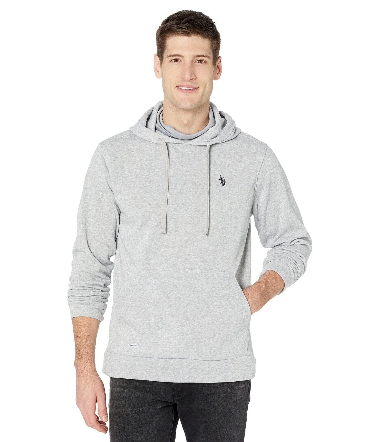

Худи U.S. POLO ASSN., Popover Mask Hoodie, Серый