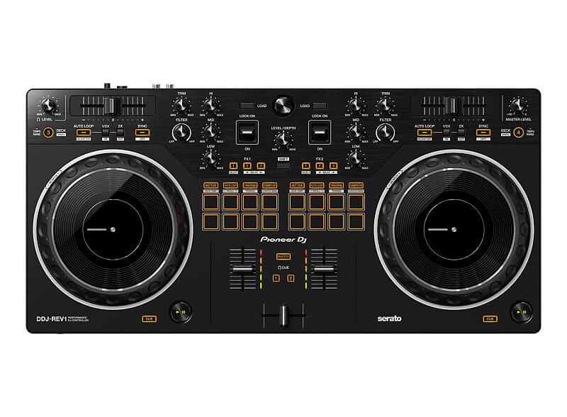 

Pioneer DJ DDJ-REV1 2-канальный DJ-контроллер в стиле Scratch для Serato DJ Lite (черный) DJ DDJ-REV1 Scratch-style 2-Channel DJ Controller For Serato DJ Lite, Free Software ( Black )