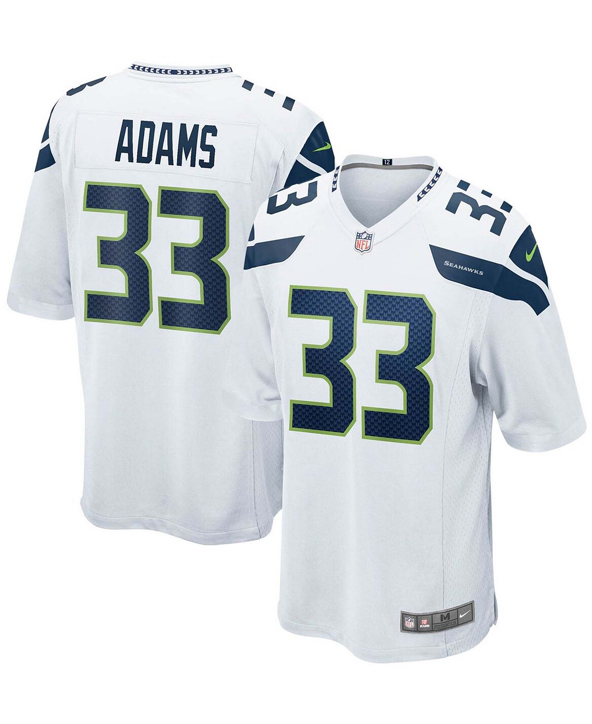 Мужское белое джерси jamal adams seattle seahawks game Nike, белый