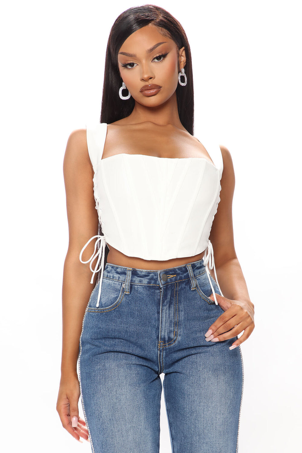 

Топ Fashion Nova CT1449F, белый