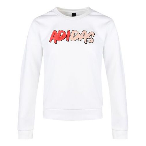 

Толстовка Adidas Athleisure Casual Sports Round Neck Pullover White, Белый