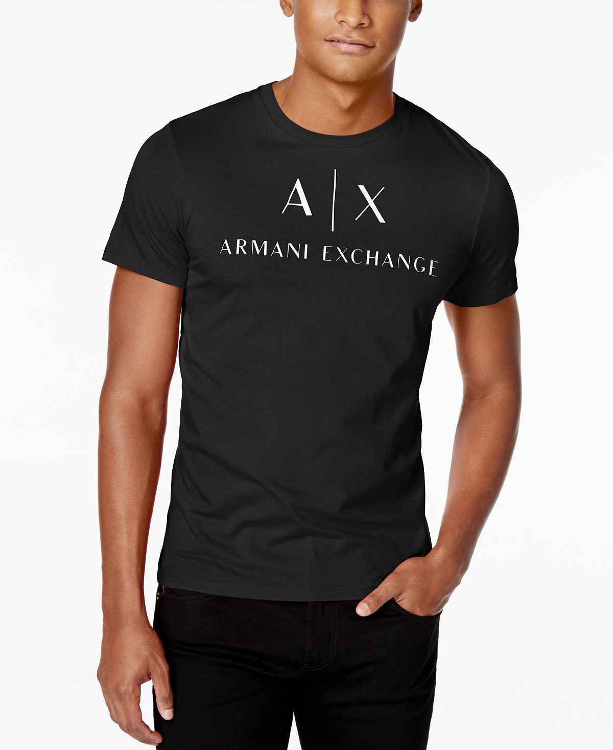 Мужская футболка с графическим принтом и логотипом A|X Armani Exchange,  мульти