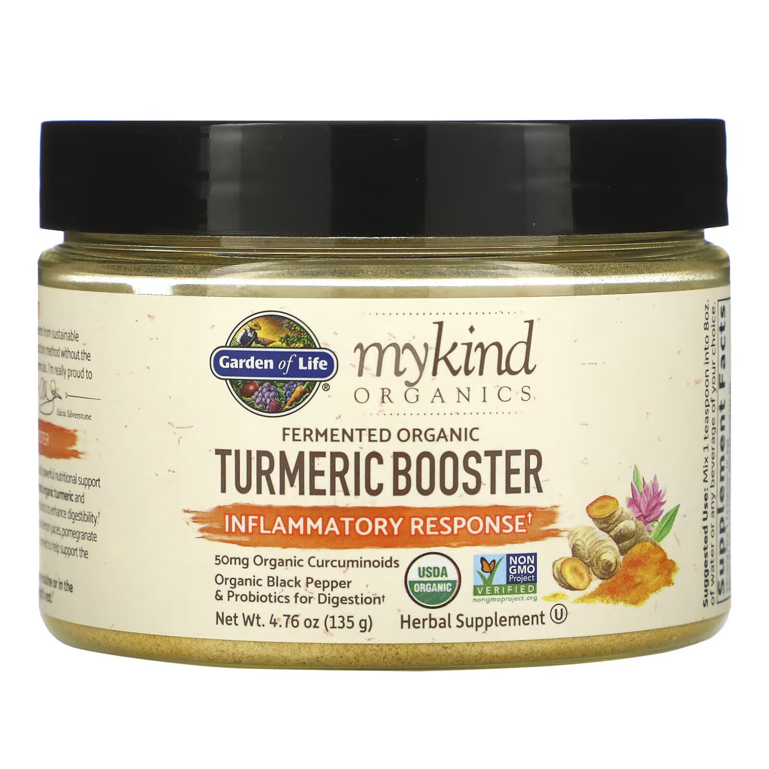 

Garden of Life, MyKind Organics, стимулятор с органической ферментированной куркумой, воспалительная реакция, 135 г (4,76 унции)
