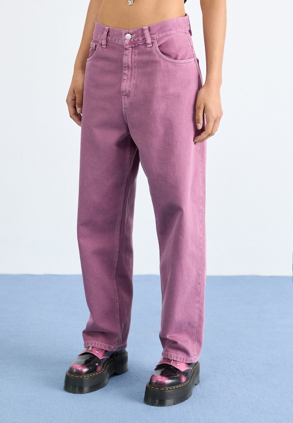 

Джинсы свободного кроя Brandon Pant Carhartt WIP, пыльная фуксия