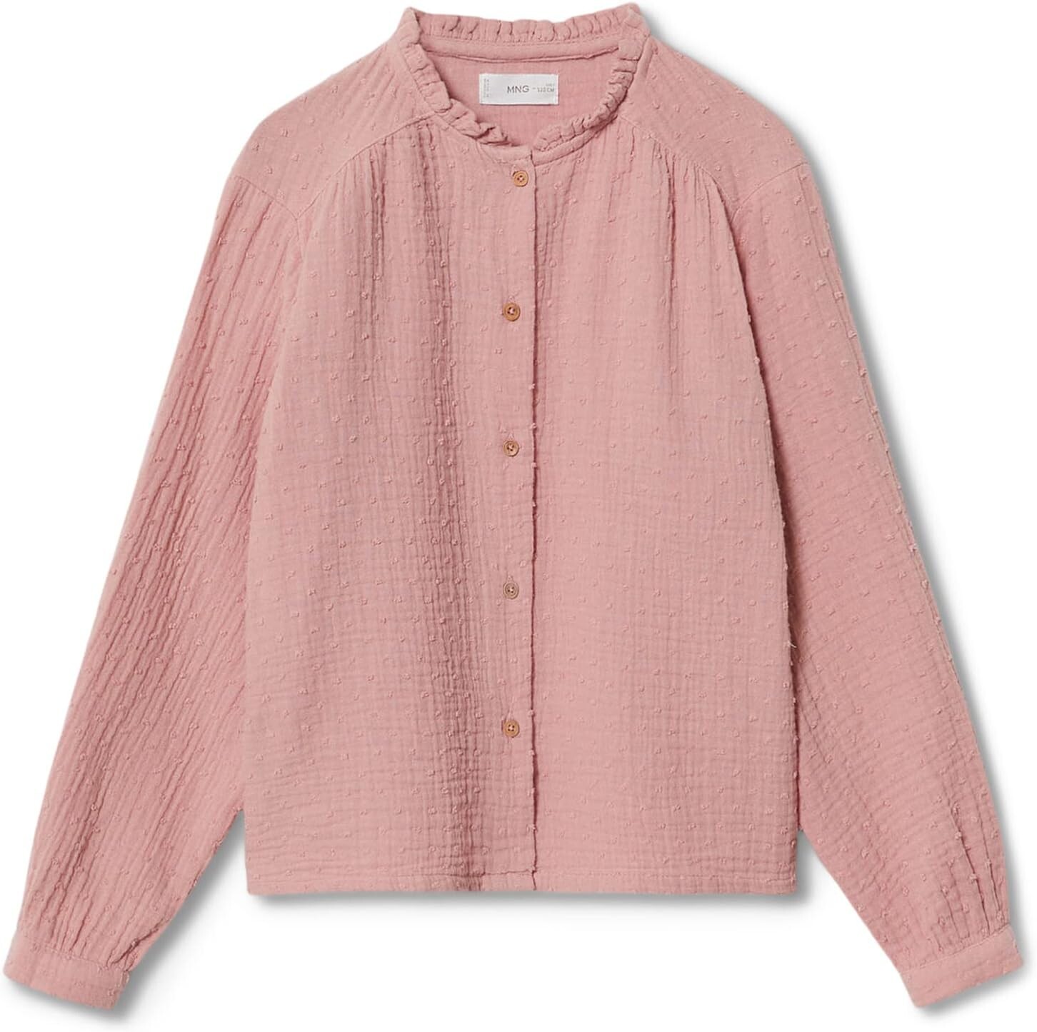 

Блуза MANGO Kids Andes Blouse, розовый