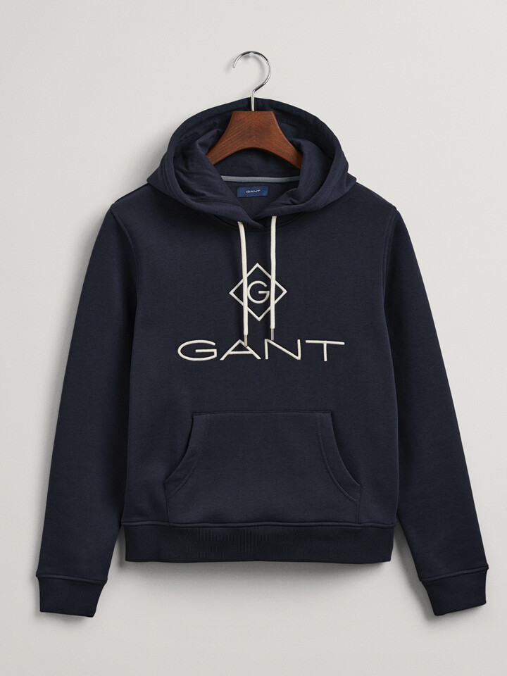 

Толстовка Gant Hoodie, темно-синий