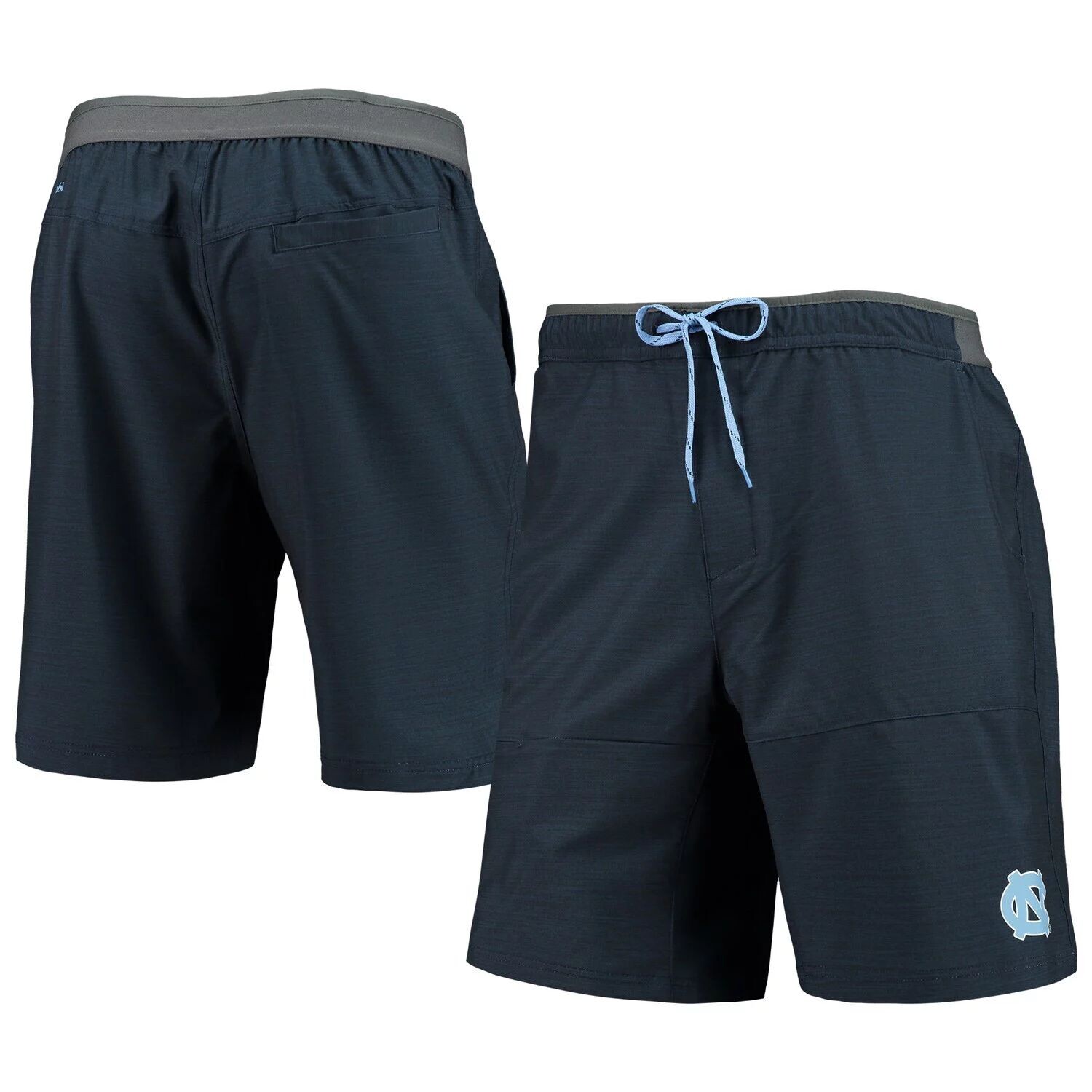 

Мужские шорты Columbia Heathered Navy North Carolina Tar Heels Twisted Creek Omni-Shield