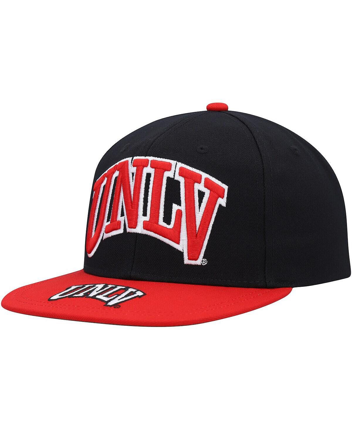 

Мужская черно-красная кепка с логотипом UNLV Rebels Snapback Mitchell & Ness