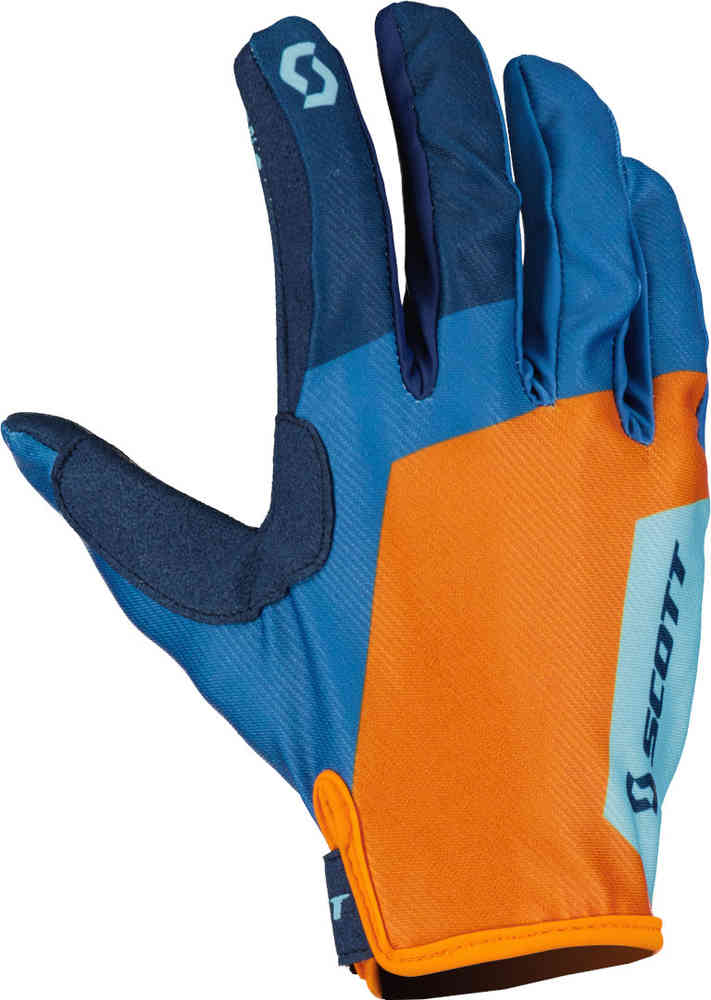 цена Перчатки для мотокросса 350 Race Evo синие/оранжевые Scott