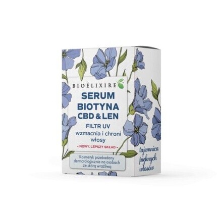 

Bioelixire Biotin Flax Oil Сыворотка с УФ-фильтром укрепляет и защищает волосы