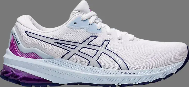 

Кроссовки wmns gt 1000 11 wide 'white dive blue' Asics, белый
