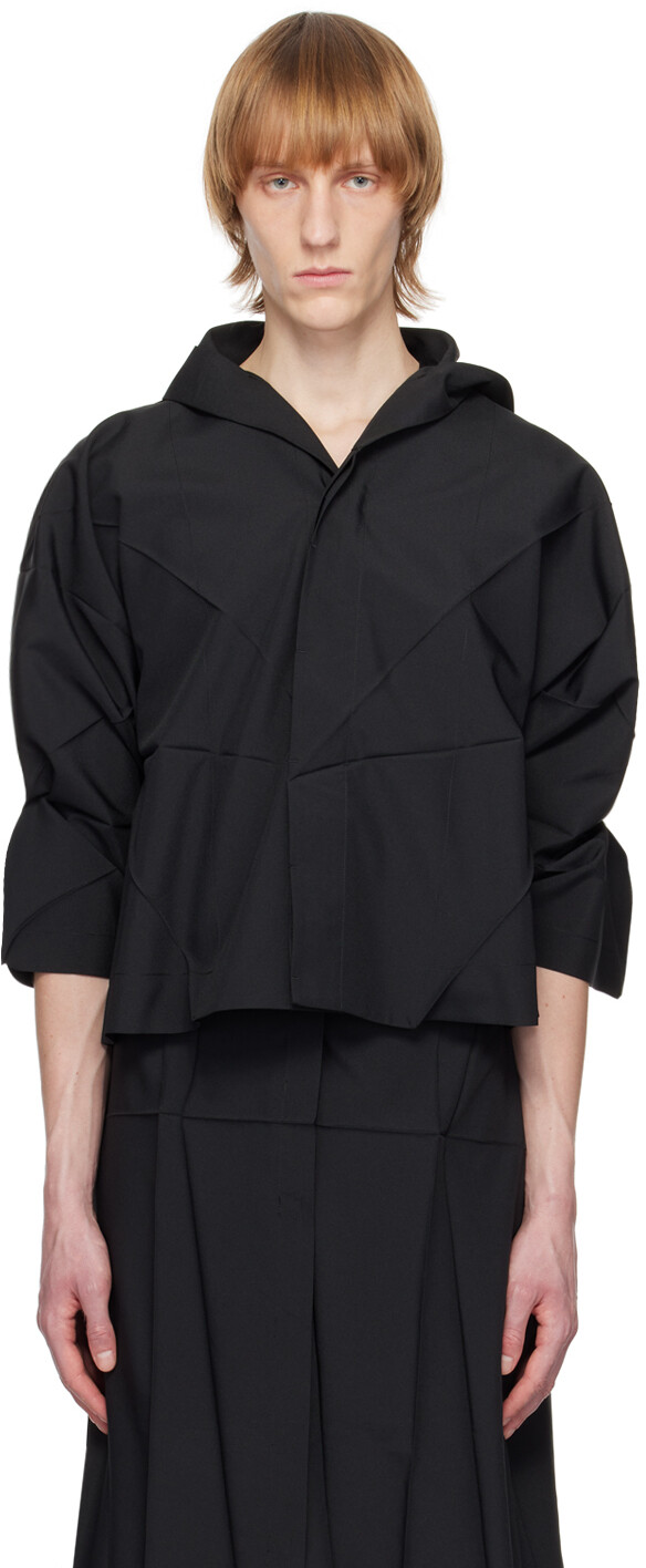 

Черная куртка со складками 132 5. ISSEY MIYAKE, Черный