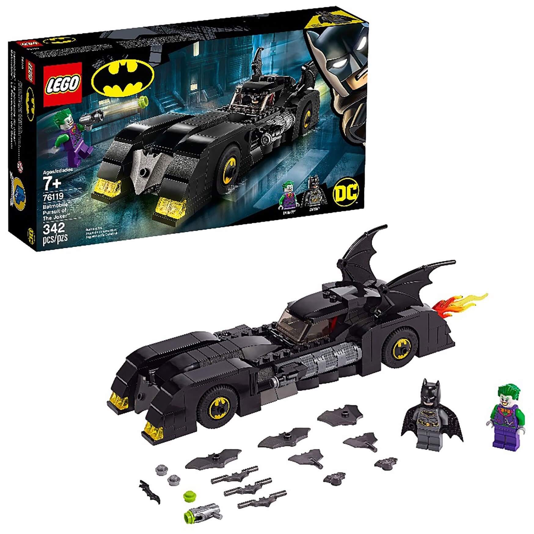 цена Конструктор Batmobile: Погоня за Джокером 76119 LEGO DC Comics Super Heroes