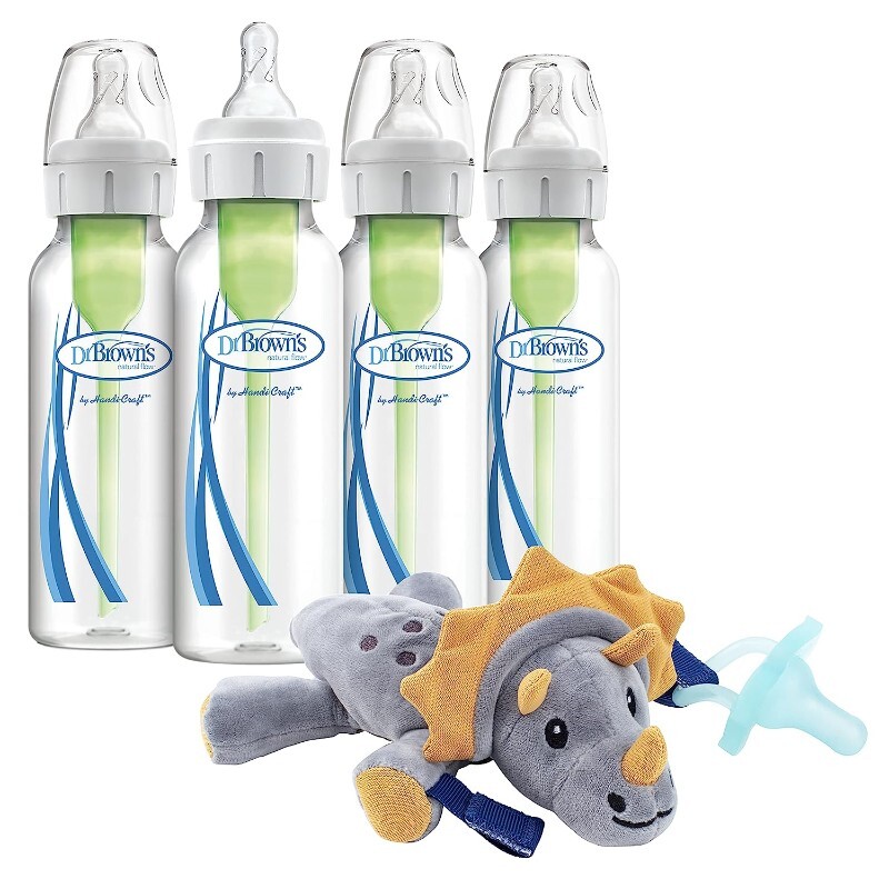 

Бутылочки для кормления 4 шт. по 250 мл. + пустышка Dr. Brown’s Anti-Colic